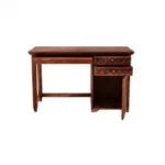Glosswood Study Table with Two Drawers and Cabinet