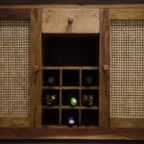 Glaspin Wood Bar Cabinet