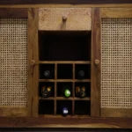 Glaspin Wood Bar Cabinet