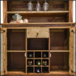 Glaspin Wood Bar Cabinet
