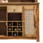 Glaspin Wood Bar Cabinet