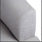 One Seater Sofa In Grey Brown