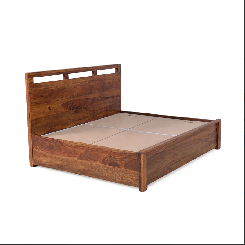 Revelyn Sheesham Wood Bed Essential with Storage from Home