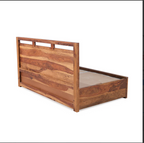 Revelyn Sheesham Wood Bed Essential with Storage from Home