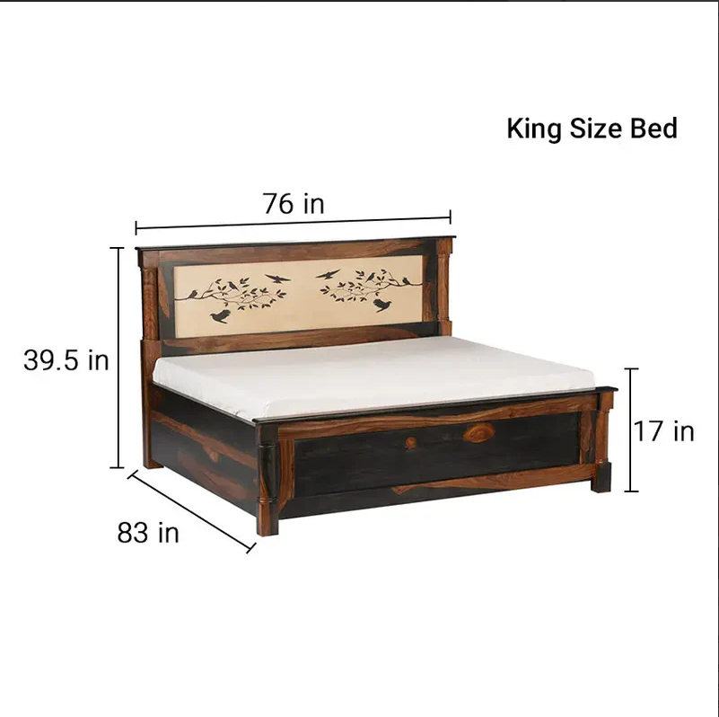 Snooza Solid Wood Hydraulic Storage Bed