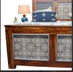 Slumbra Solid Wood Bed With Hand Painting