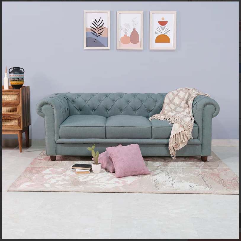 Bellasso 3 Seater Sofa In Premium Lethrite Babric