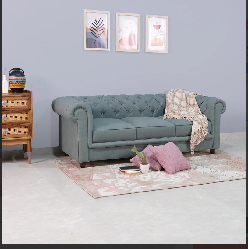 Bellasso 3 Seater Sofa In Premium Lethrite Babric