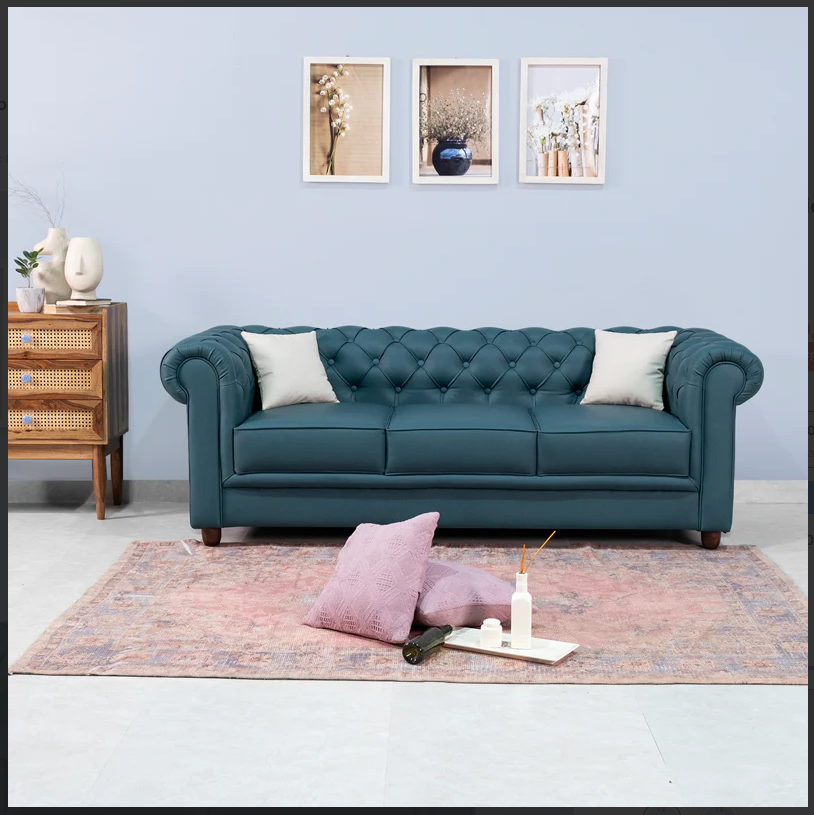 Bellasso 3 Seater Sofa In Premium Lethrite Babric