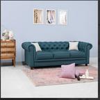 Bellasso 3 Seater Sofa In Premium Lethrite Babric