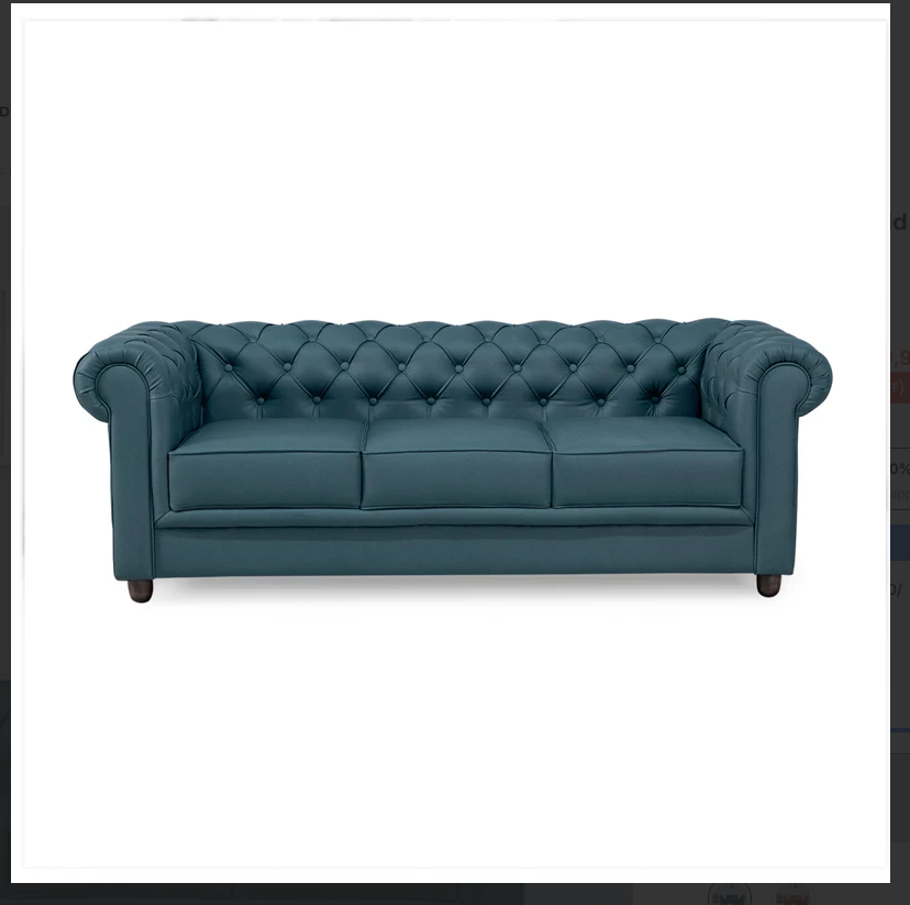Bellasso 3 Seater Sofa In Premium Lethrite Babric