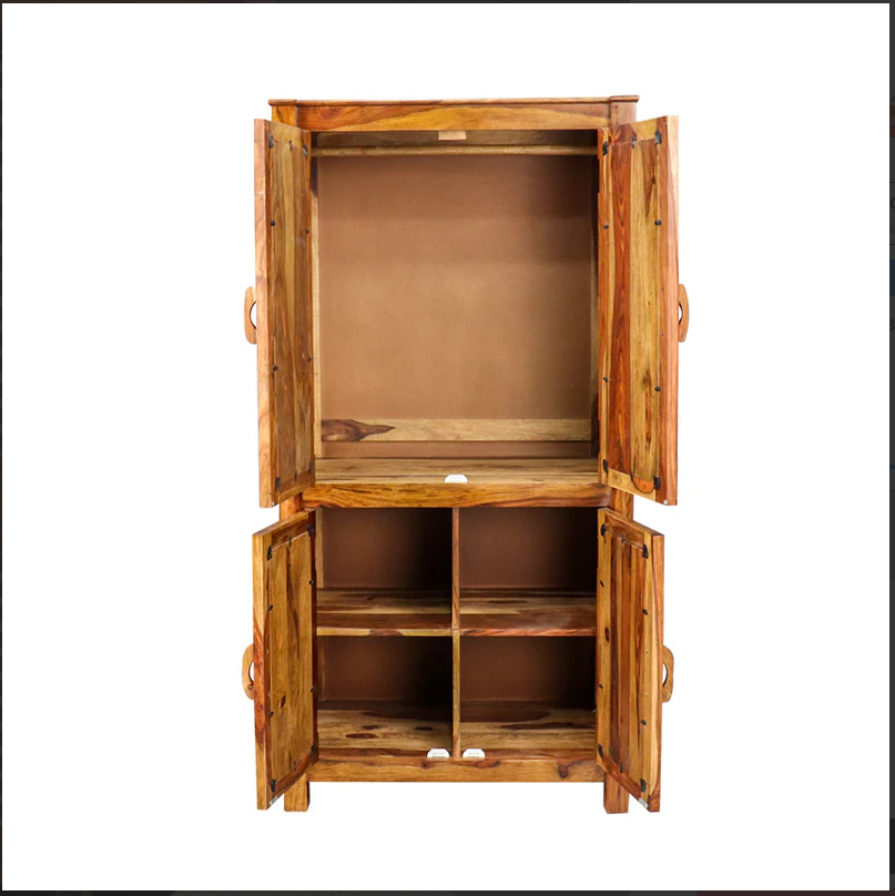 Montrea Majestic Hand-Painted Wooden Wardrobe – 2 Door Design