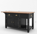 Geneva Solid Wood Kitchen Island Table With Drop leaf