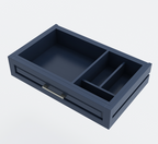 Erie Modern Butcher Block Drop Leaf Kitchen Island Carts with Trash bin