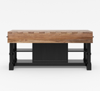Medora Farmhouse Solid Wood Kitchen Island Table