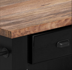 Medora Farmhouse Solid Wood Kitchen Island Table