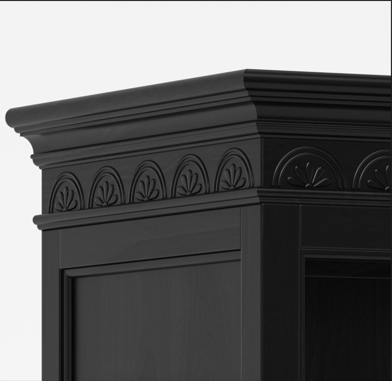 Wuppertal Solid Wood Traditional Kitchen Coffee Bar Hutch