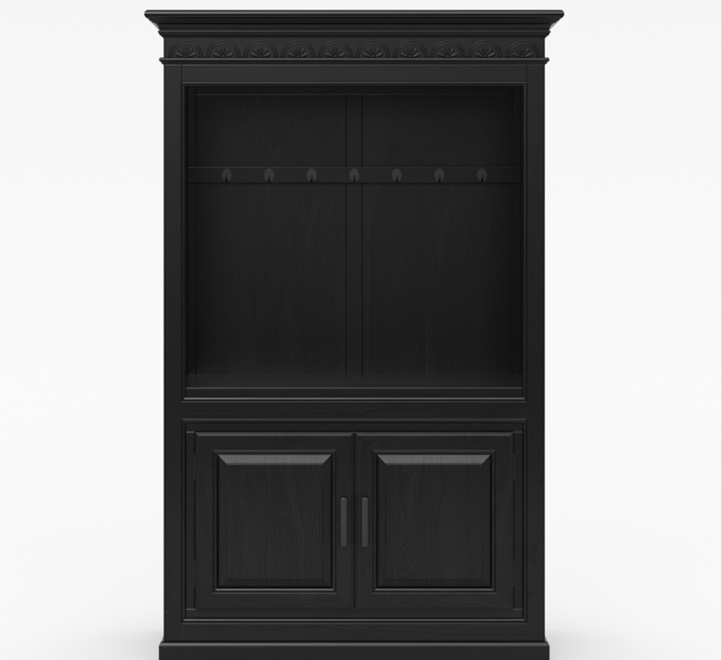 Wuppertal Solid Wood Traditional Kitchen Coffee Bar Hutch