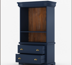 Stanton Rustic Solid Wood Home Coffee Bar Station