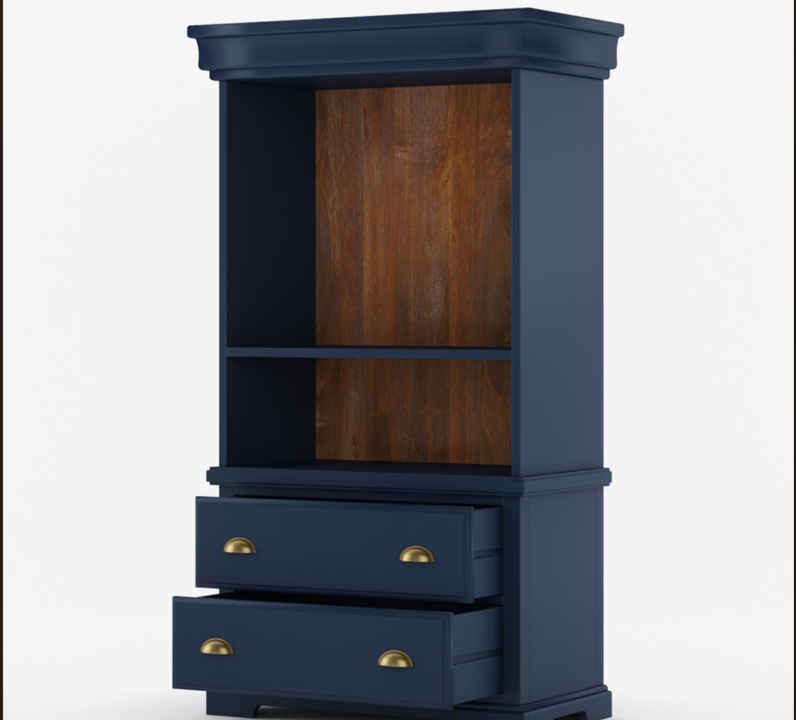 Stanton Rustic Solid Wood Home Coffee Bar Station