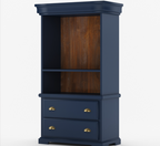 Stanton Rustic Solid Wood Home Coffee Bar Station