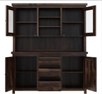 El Paso Solid Wood Dining Room Hutch with Glass Door