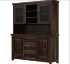 El Paso Solid Wood Dining Room Hutch with Glass Door