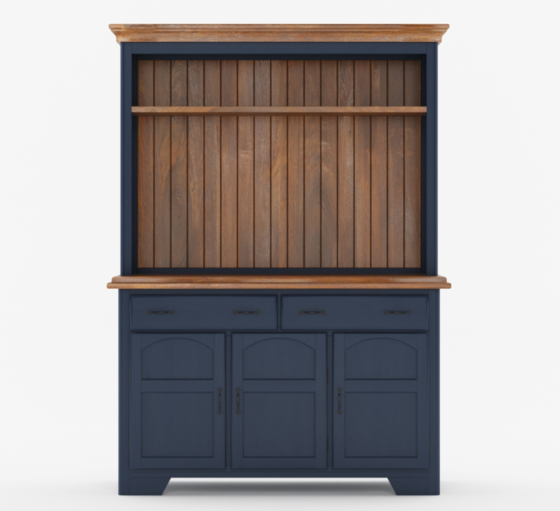 Stanton Rustic Solid Wood Home Coffee Bar Station