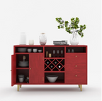 UrbanShell Solid Wood 3 Drawer Long Bar Buffet Cabinet