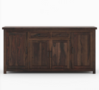 Galveston Rustic Solid Wood Buffet Cabinet with Drawers