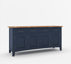 Meriden Two Tone Solid Wood Blue Sideboard Cabinet with Drawers
