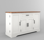 Kitchener Two Tone White Kitchen Buffet Island Cabinet