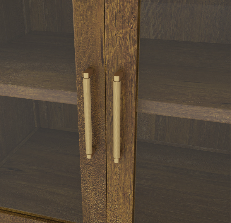 Sarnia Solid Wood Buffet Cabinet with Mini Fridge Space