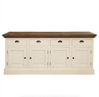 Georgia Two Tone Teak and Solid Wood Extra Long Sideboard