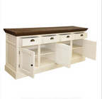 Georgia Two Tone Teak and Solid Wood Extra Long Sideboard