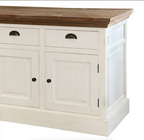 Georgia Two Tone Teak and Solid Wood Extra Long Sideboard