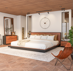 Paradise Modern Rustic Platform 2 Tone Alaskan King Bed