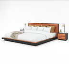 Paradise Modern Rustic Platform 2 Tone Alaskan King Bed