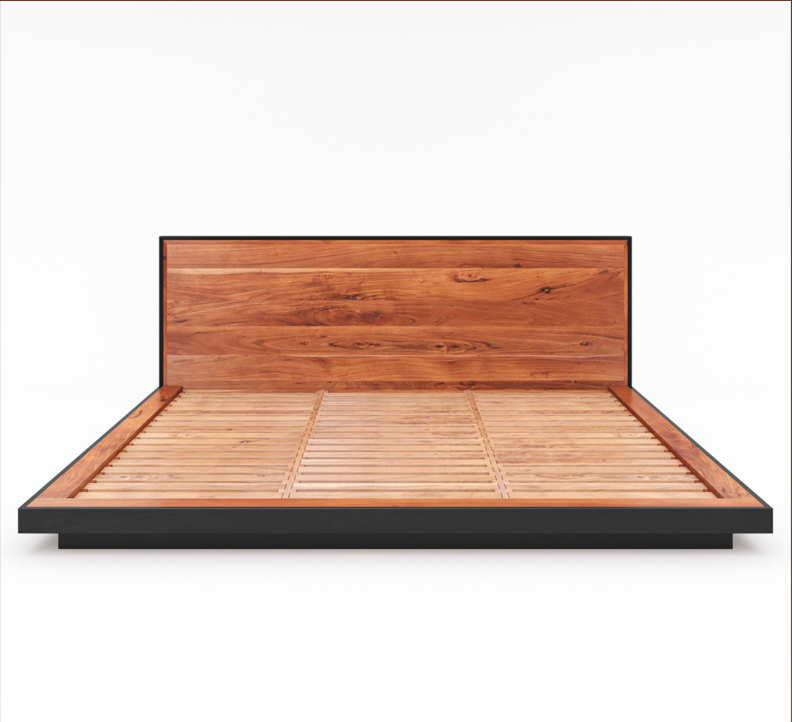 Paradise Modern Rustic Platform 2 Tone Alaskan King Bed