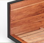 Paradise Modern Rustic Platform 2 Tone Alaskan King Bed