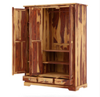 Crossett Large Solid Wood Armoire with Hanging Rod