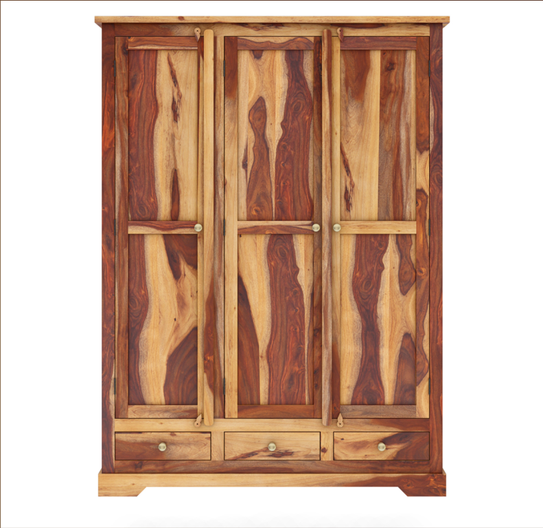 Crossett Large Solid Wood Armoire with Hanging Rod