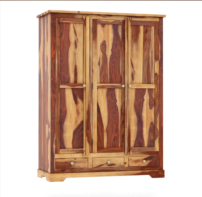Crossett Large Solid Wood Armoire with Hanging Rod