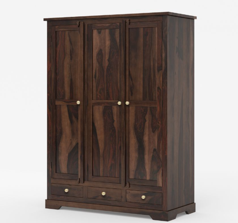 Crossett Large Solid Wood Armoire with Hanging Rod