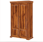 Empire Bedroom Transitional Solid Wood Large Armoire Wardrobe With Shelves