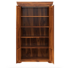 Empire Bedroom Transitional Solid Wood Large Armoire Wardrobe With Shelves