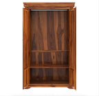 Empire Bedroom Transitional Solid Wood Large Armoire Wardrobe With Shelves