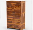 Santa Barbara Solid Wood Large Bedroom Armoire Wardrobe With Drawers