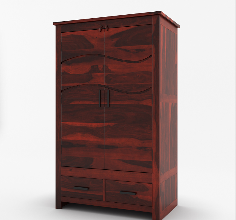 Santa Barbara Solid Wood Large Bedroom Armoire Wardrobe With Drawers