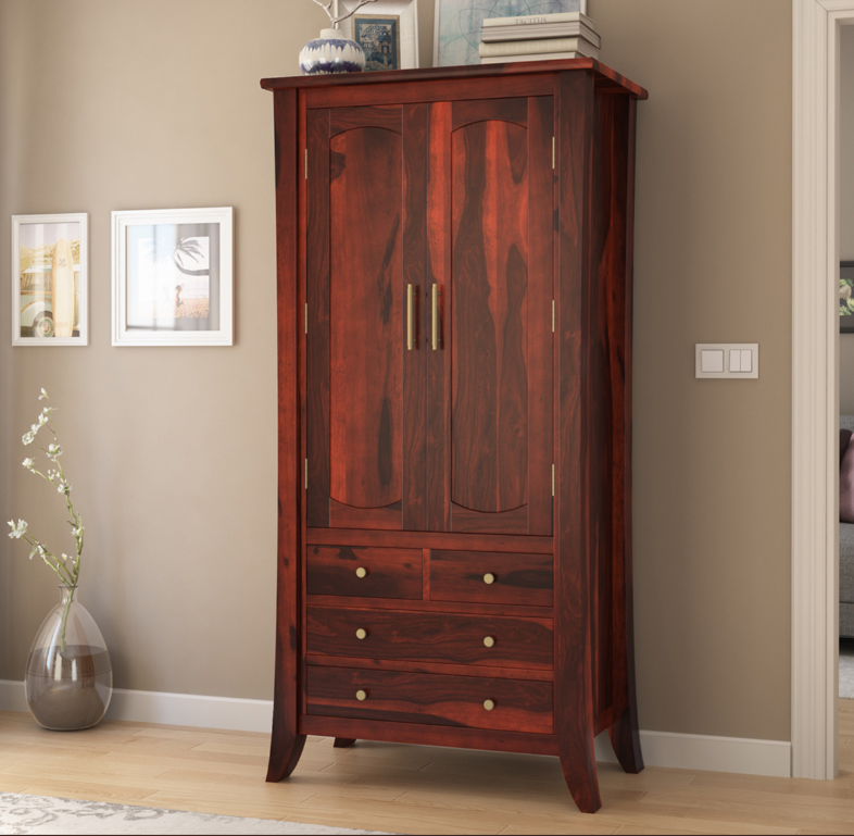 Georgia Traditional Solid Wood Tall Armoire with Drawers